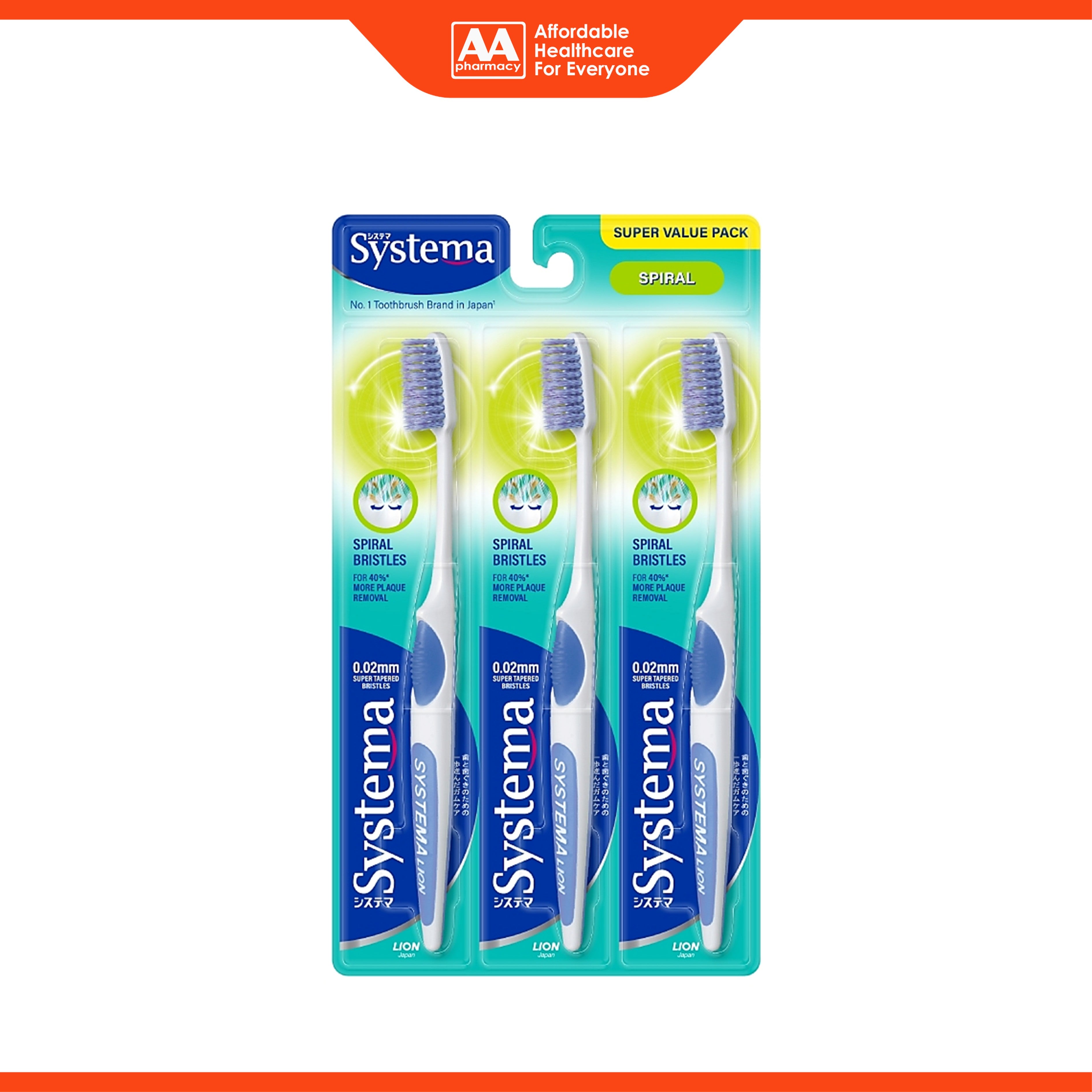 Systema Toothbrush - Spiral, Soft (3's)