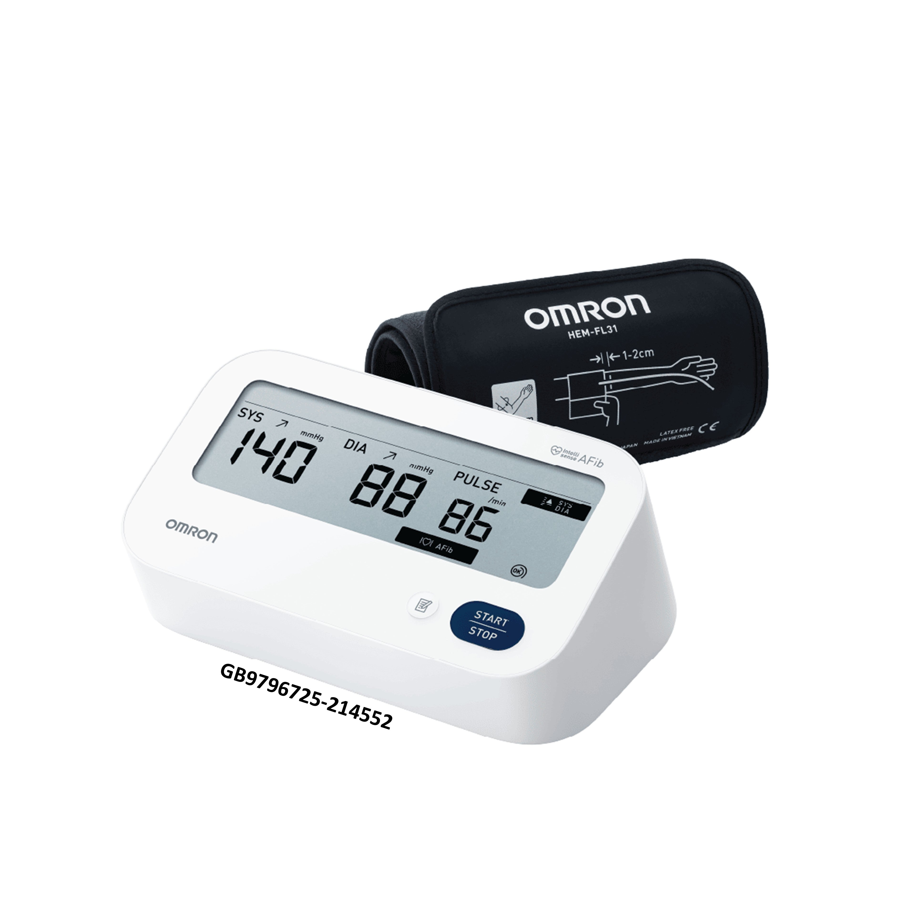 Omron IQ Automatic Blood Pressure Monitor (Model: HEM-7193-FL) [3+2 Years Warranty]