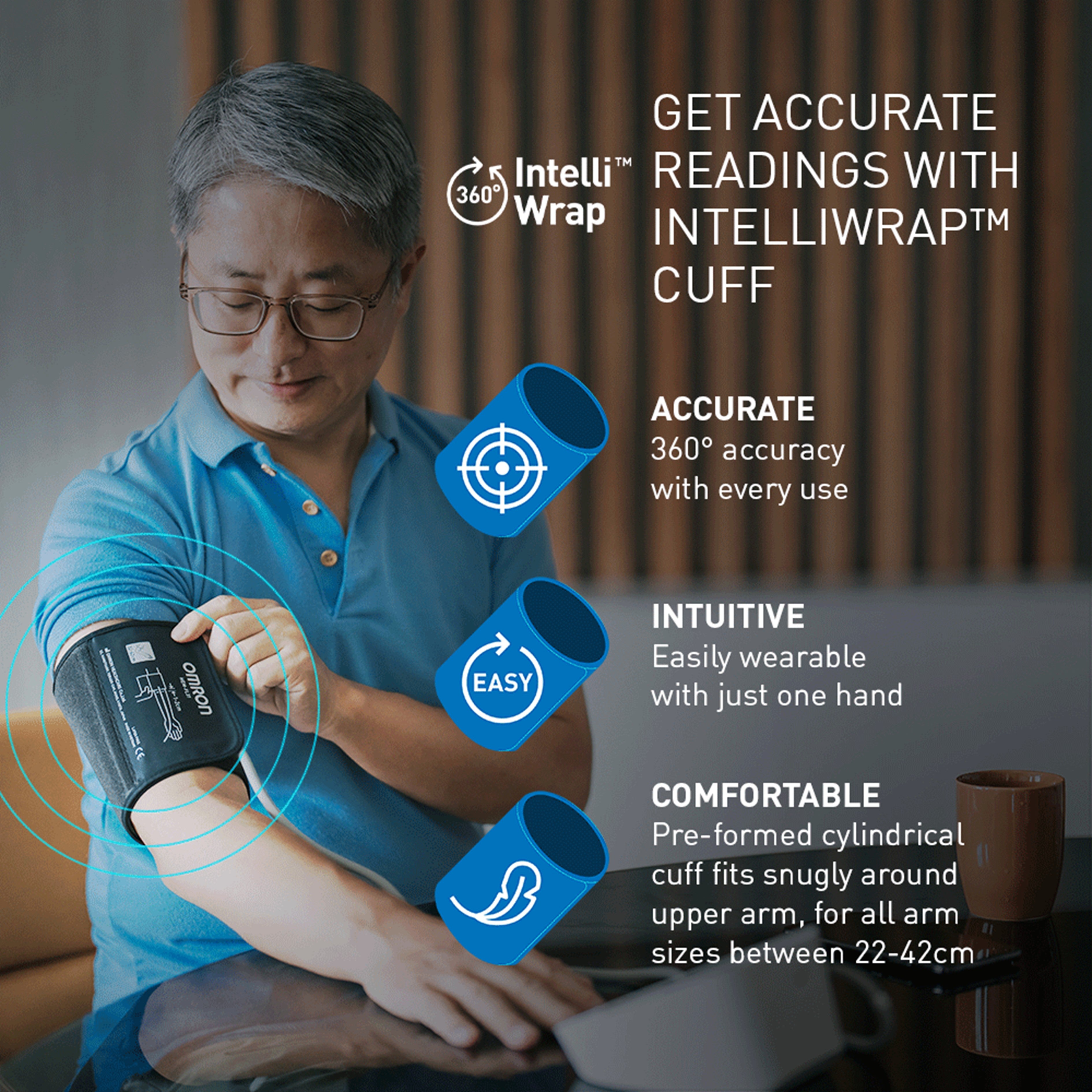 Omron IQ Automatic Blood Pressure Monitor (Model: HEM-7193-FL) [3+2 Years Warranty]