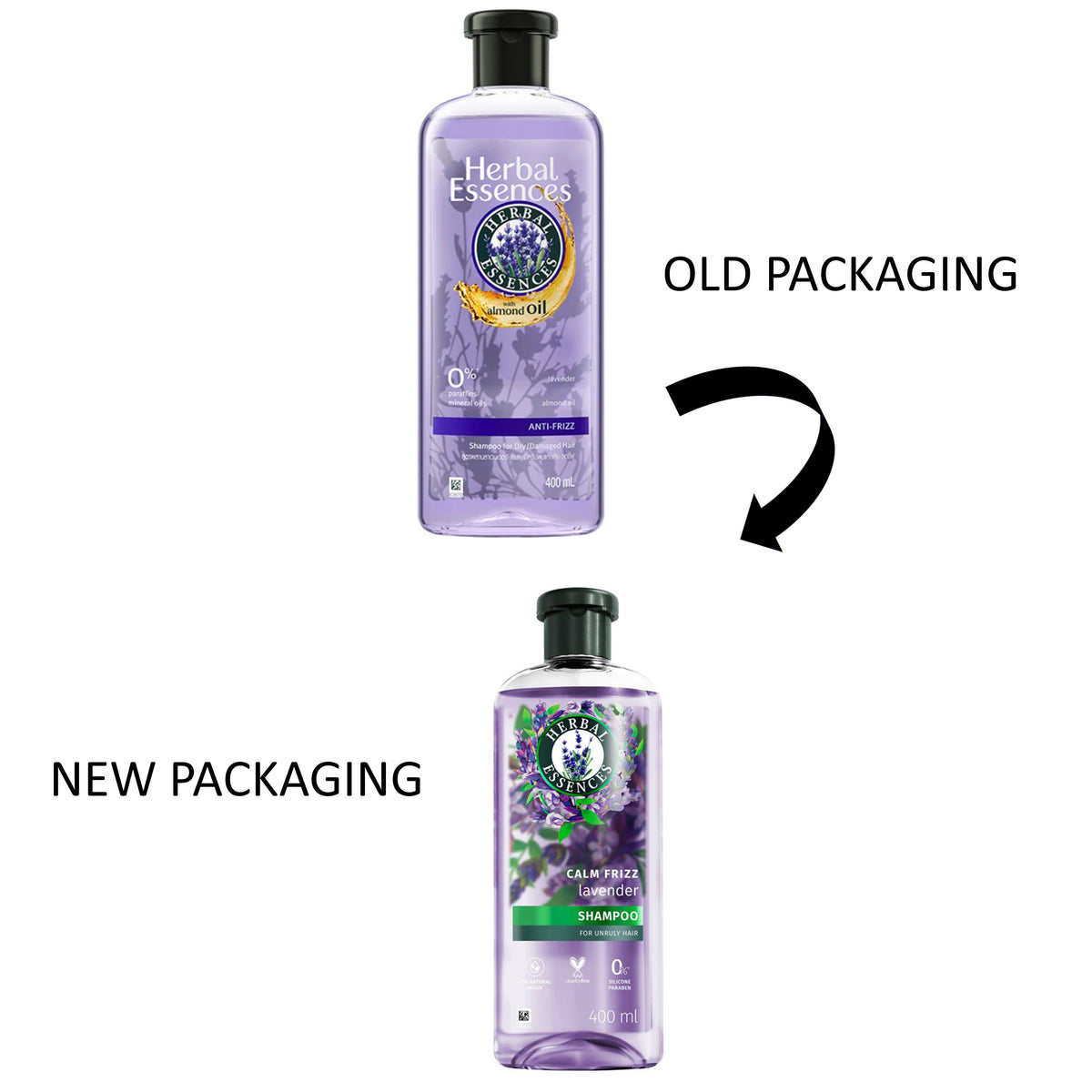 Herbal Essences Shampoo - Lavender, Calm Frizz (400ml)