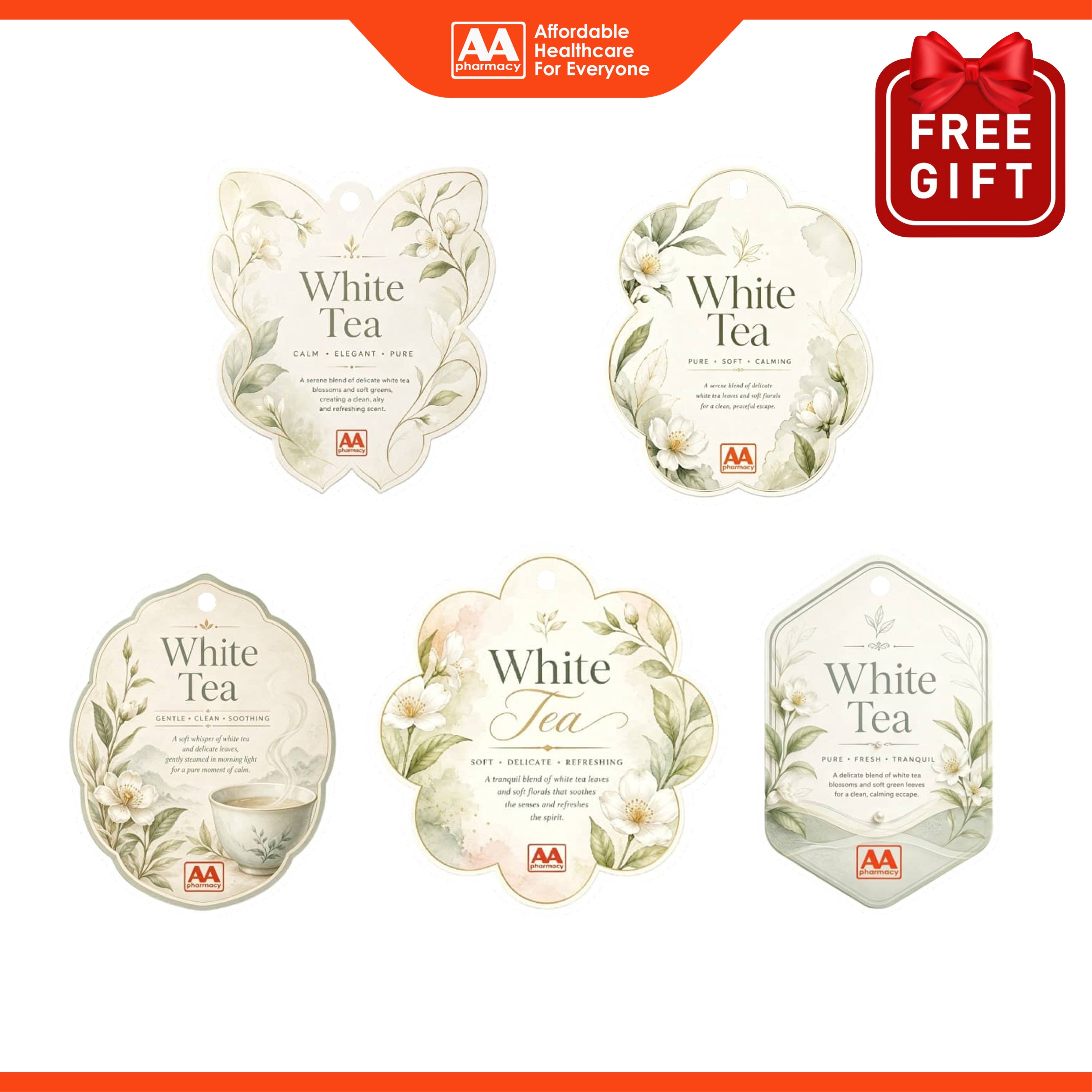 [NOT FOR SALE] AA FG: AA Scent Card - White Tea (1's)