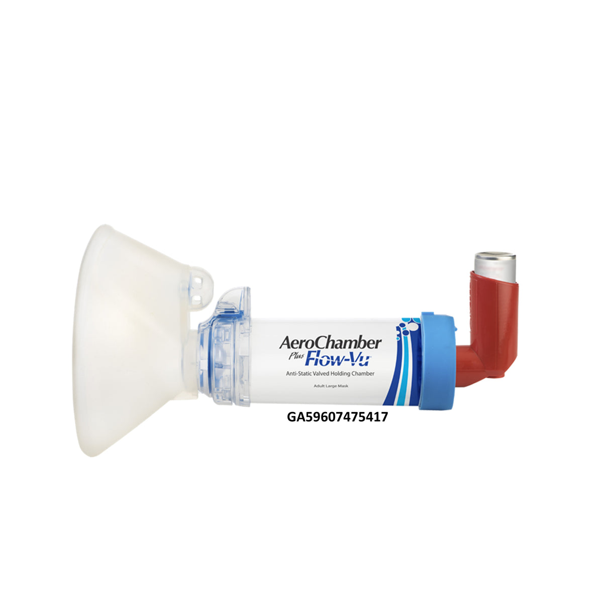 Aerochamber Plus with Flow-Vu Anti-Static VHC with Adult Mask (5+ years)