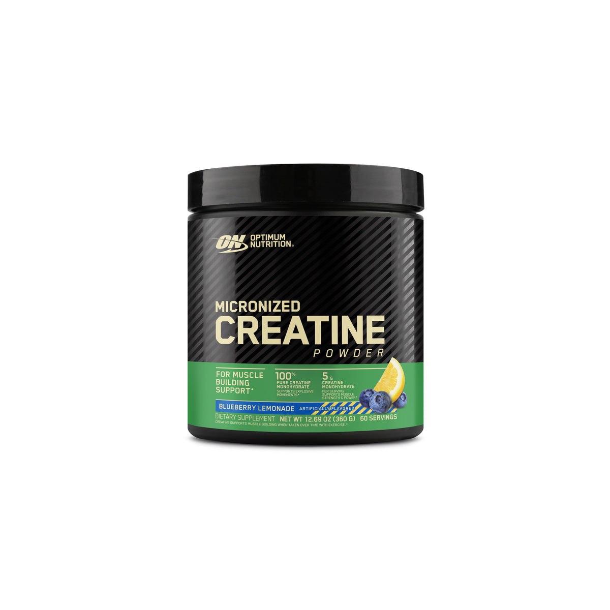 Optimum Nutrition Micronized Creatine Powder - Blueberry Lemonade (360g)