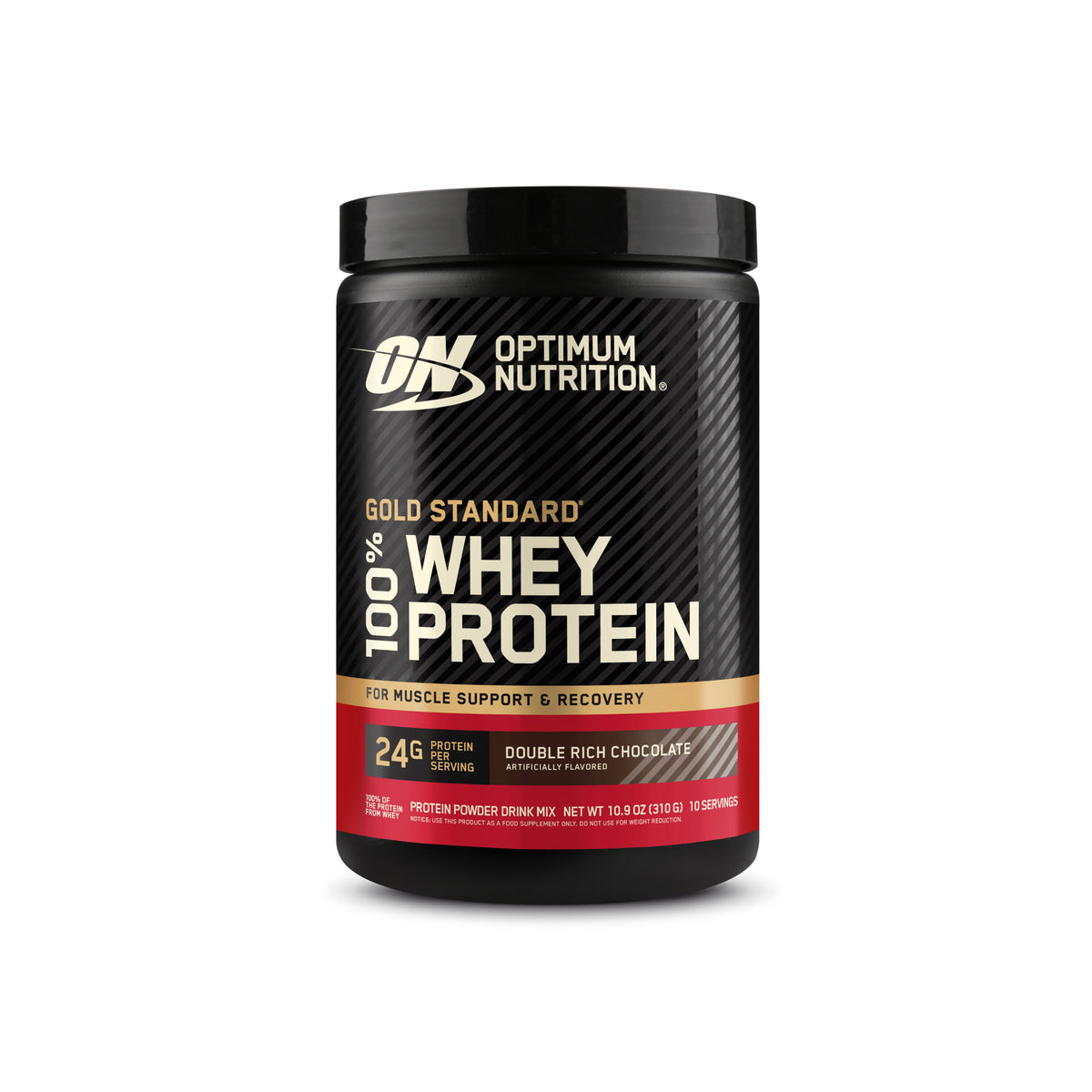 Optimum Nutrition Gold Standard 100% Whey Protein Powder Drink Mix - Double Rich Chocolate (310g)