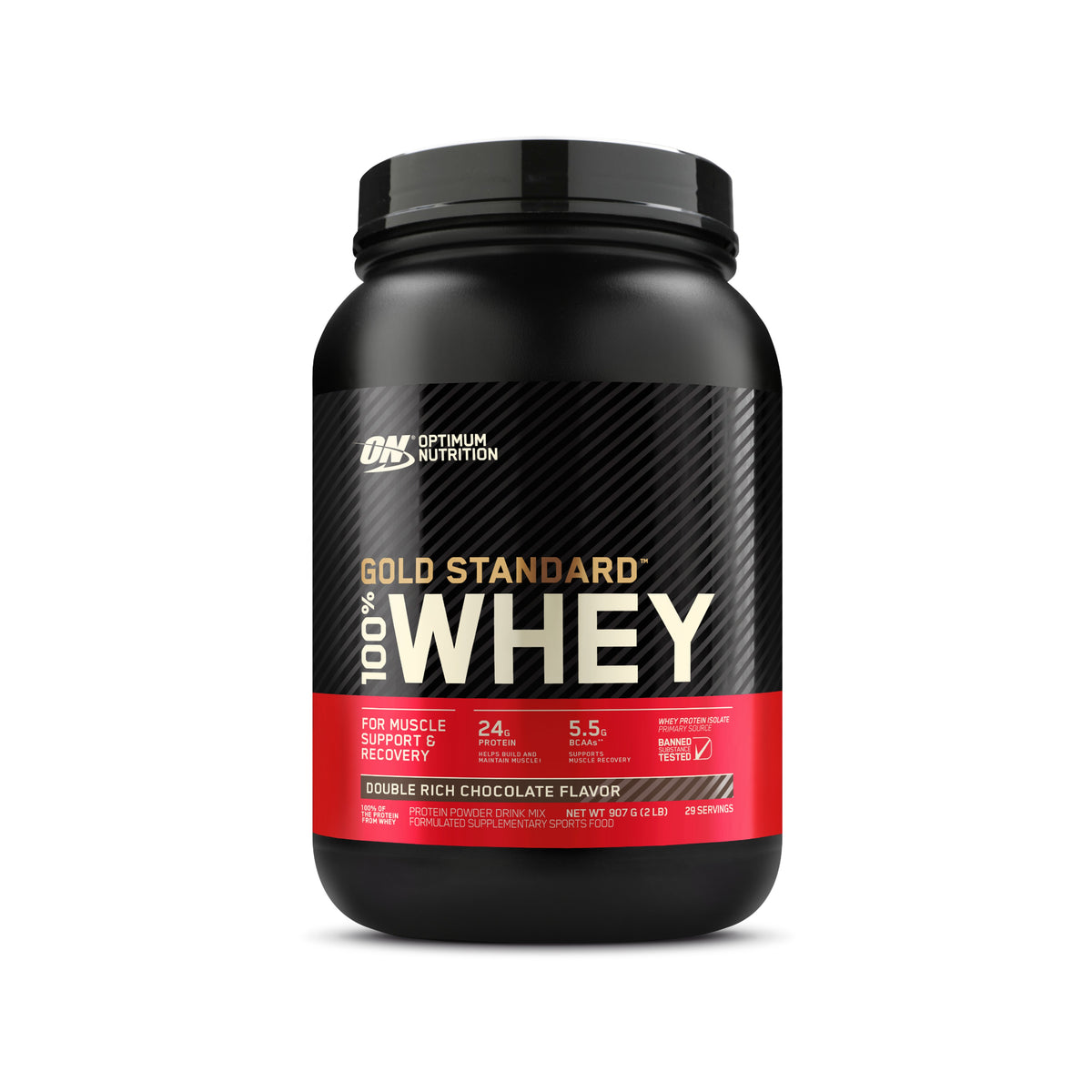 Optimum Nutrition Gold Standard 100% Whey Protein Powder Drink Mix - Double Rich Chocolate (907g)