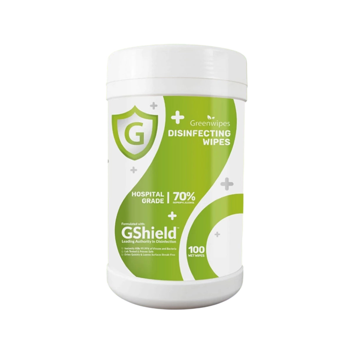 Greenwipes GShield 70% Isopropyl Alcohol Hospital Grade Disinfecting Wipes (100's)