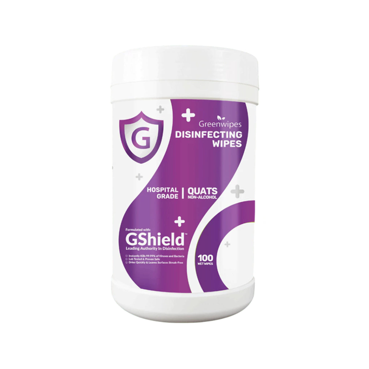 Greenwipes GShield Quats Non-Alcohol Hospital Grade Disinfecting Wipes (100's)