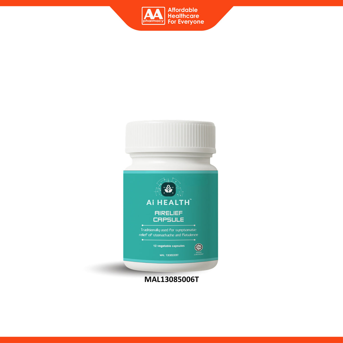 Ai Health AiRelief Vegecapsule (12's)