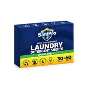 SaniPro+ Ultra-Concentrated Laundry Detergent Sheets - Spring Fresh (30's)