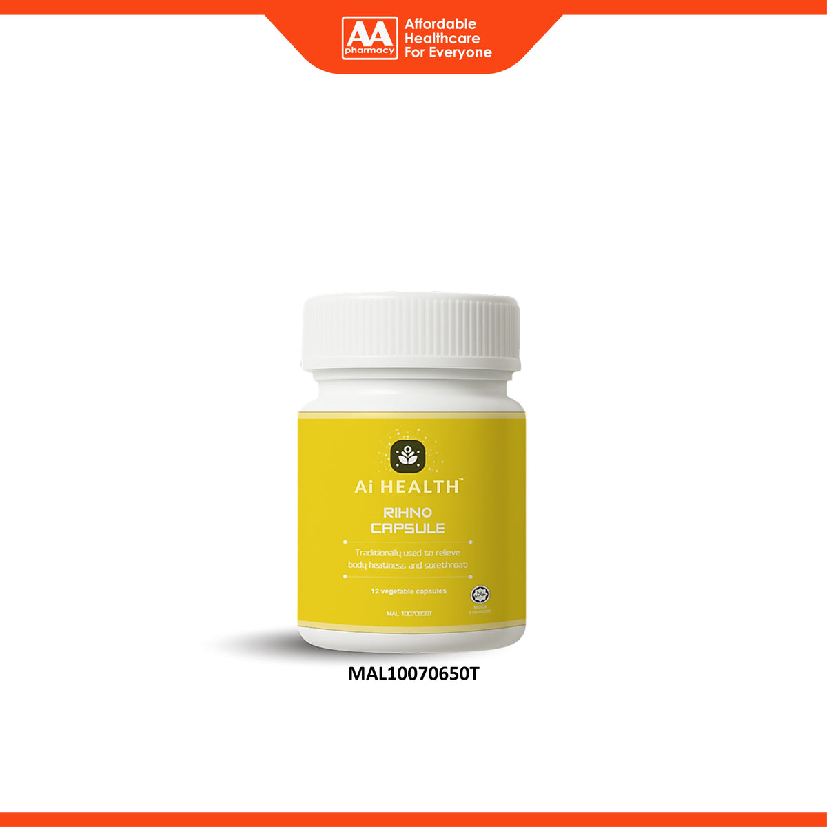 Ai Health Rihno Vegecapsule (12's)