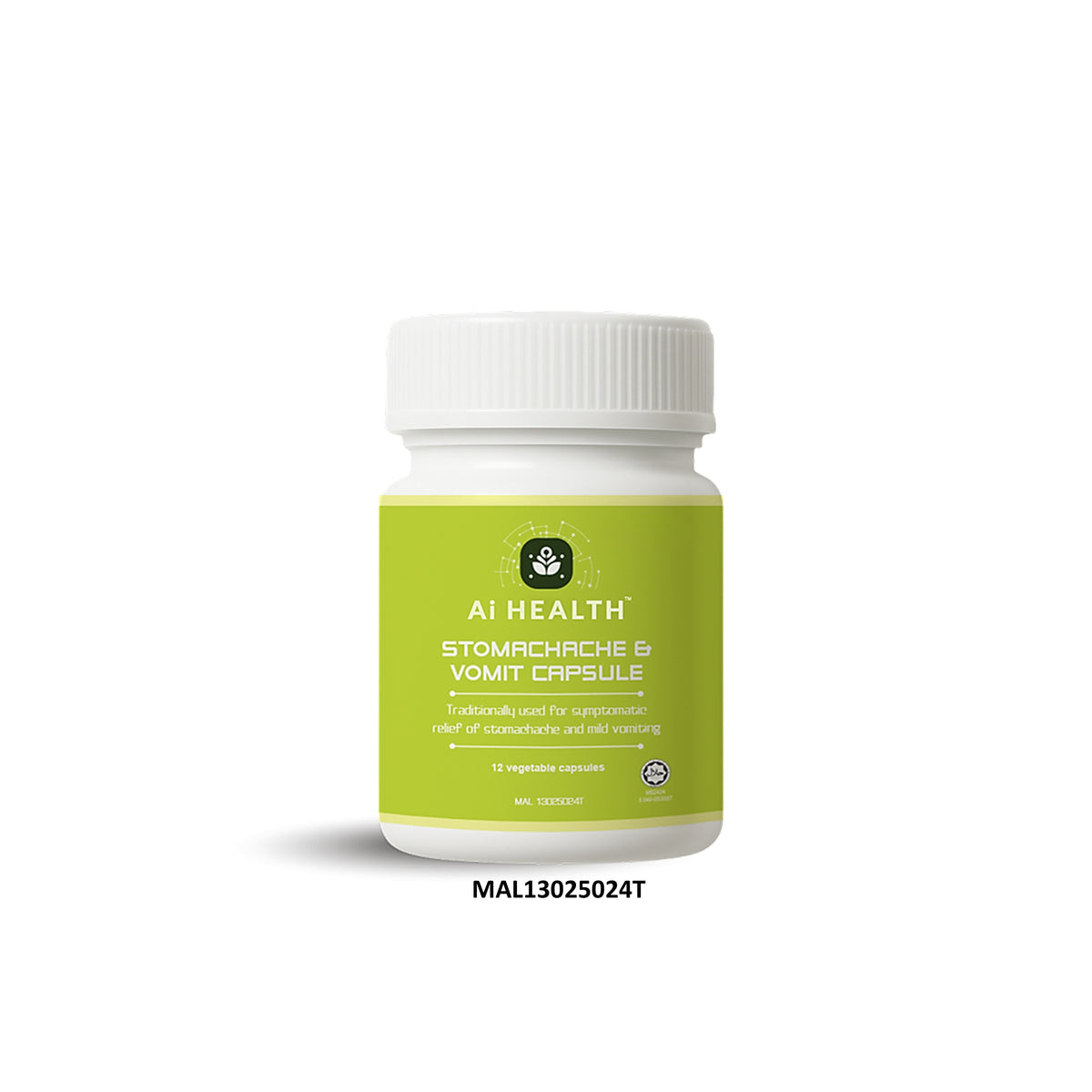 Ai Health Stomachache and Vomit Vegecapsule (12's)