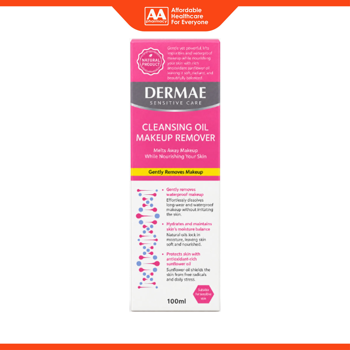 Dermae Cleansing Oil Makeup Remover (100ml)