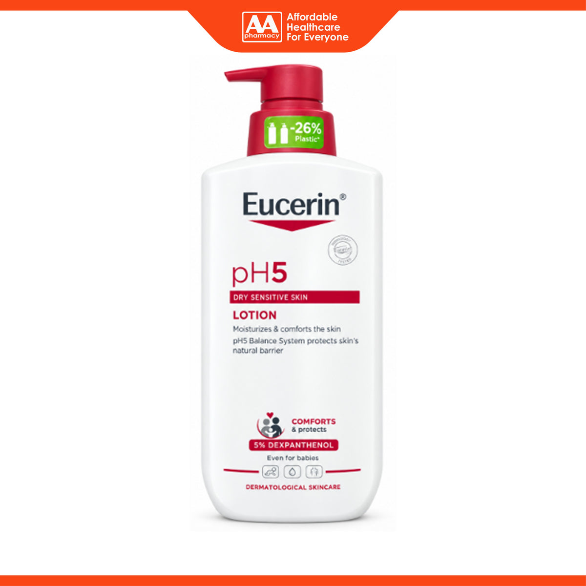 Eucerin pH5 Lotion for Dry Sensitive Skin (400ml)