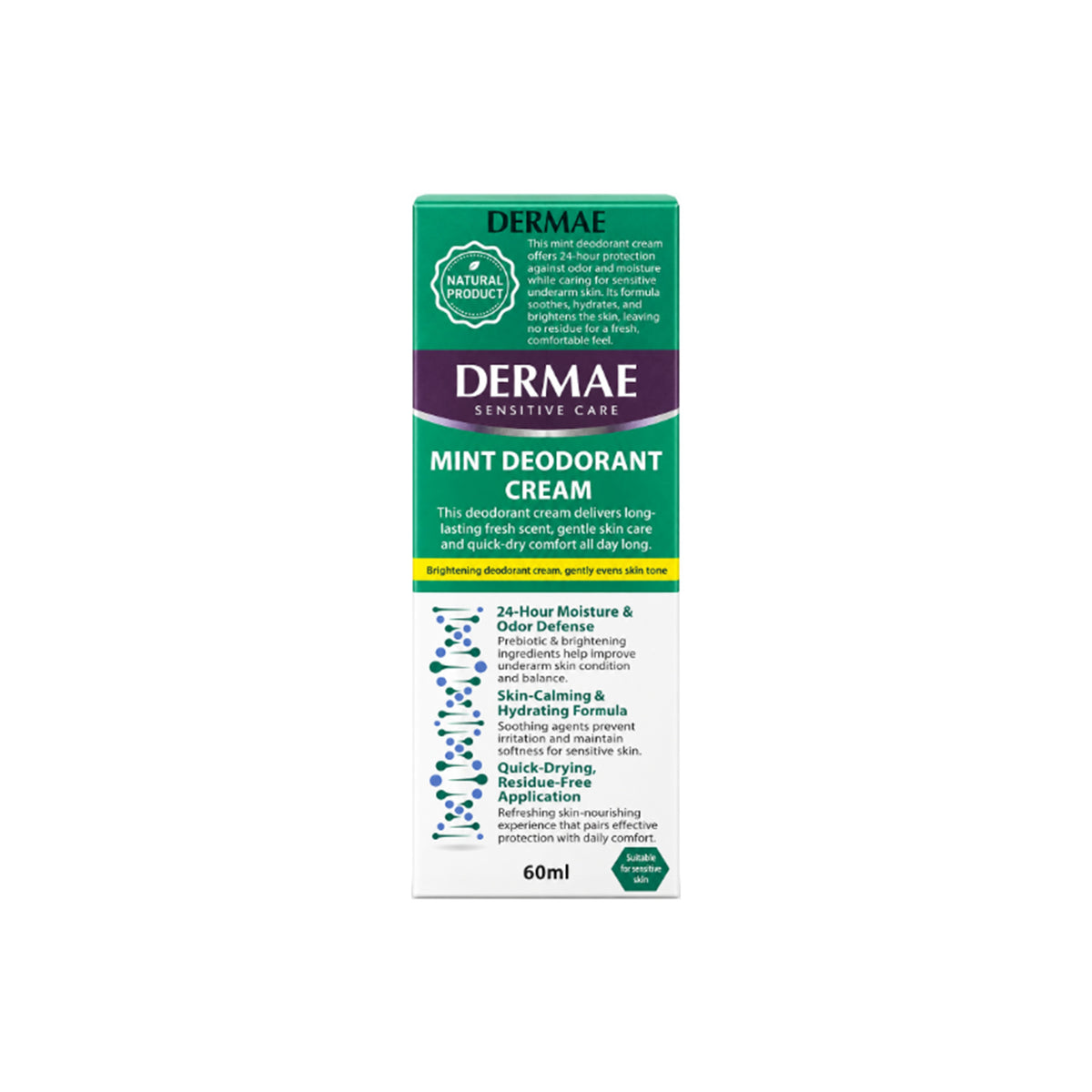 Dermae Mint Deodorant Cream (60ml)