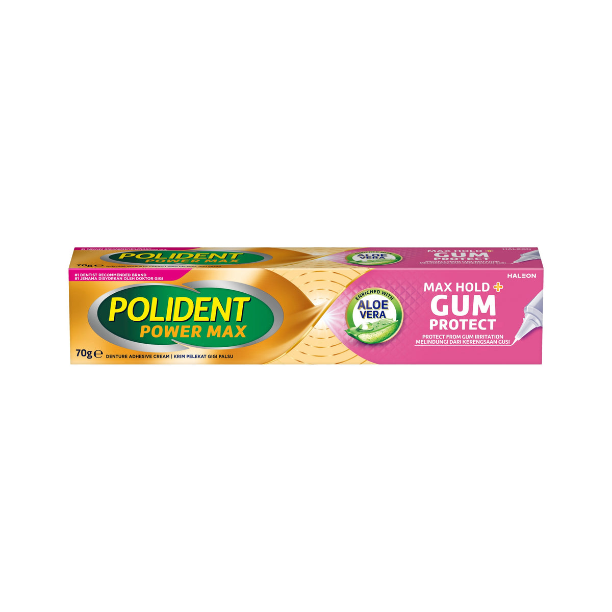 Polident Power Max Denture Adhesive Cream - Max Hold + Gum Protect (70g)