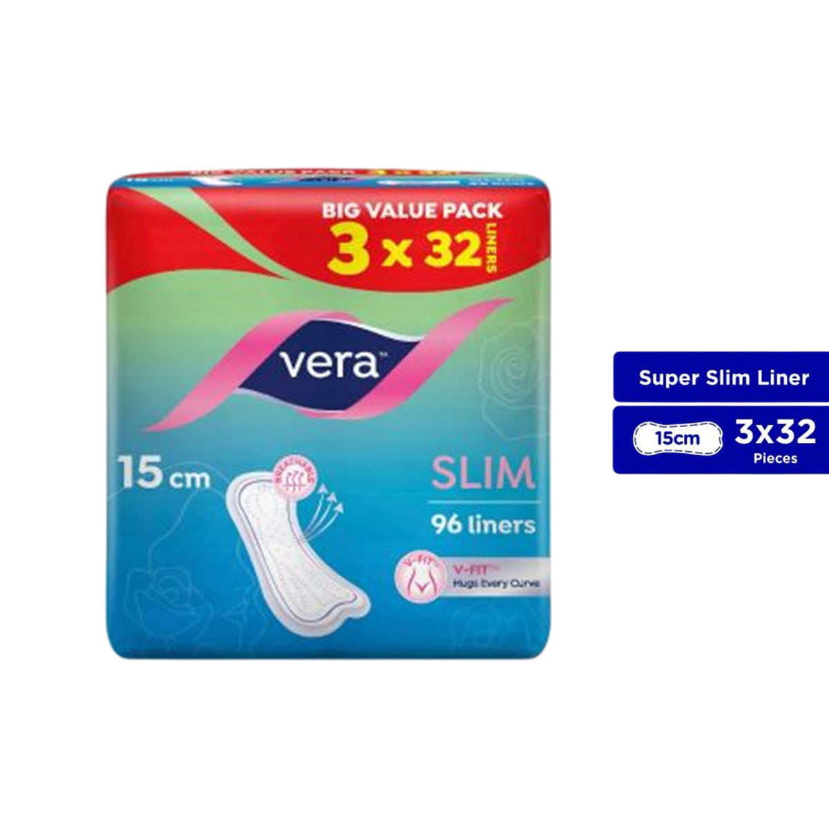 Vera Liners - Slim, 15cm (3 x 32's)