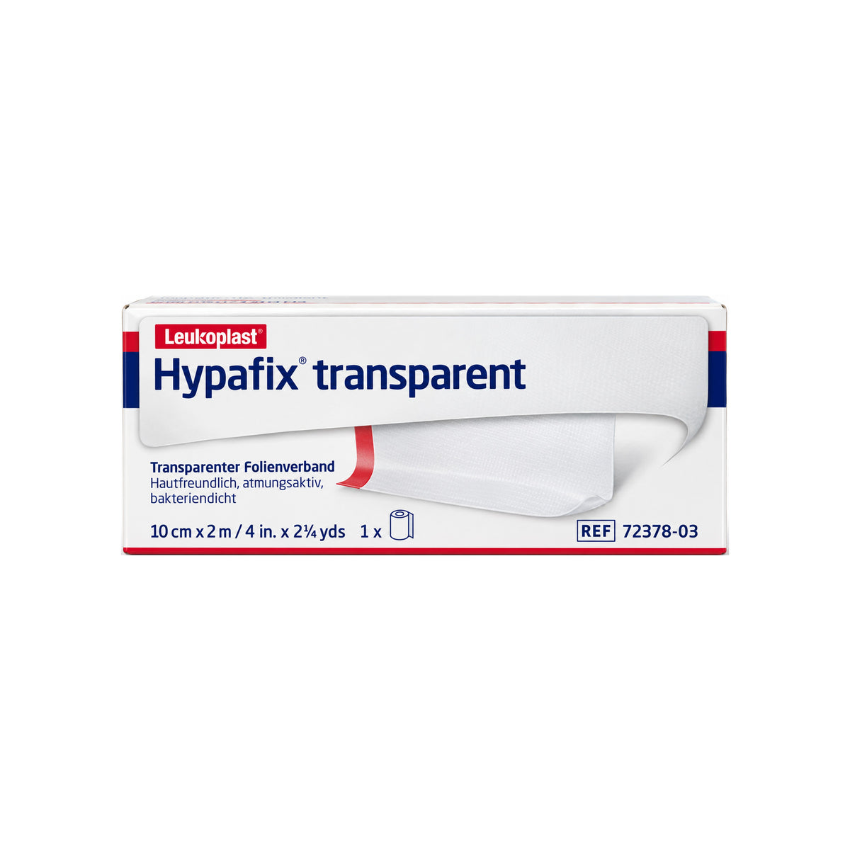 Leukoplast Hypafix Transparent Film Roll 10cm x 2m - REF72378-03 (1's)