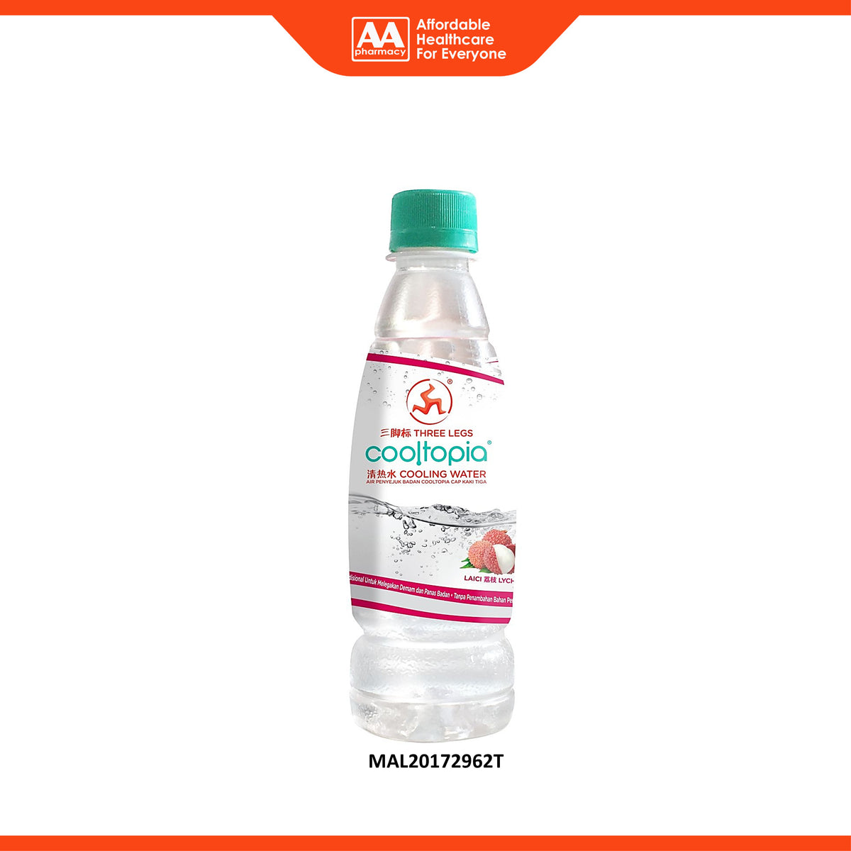3 Legs Cooltopia Cooling Water - Lychee (320ml)