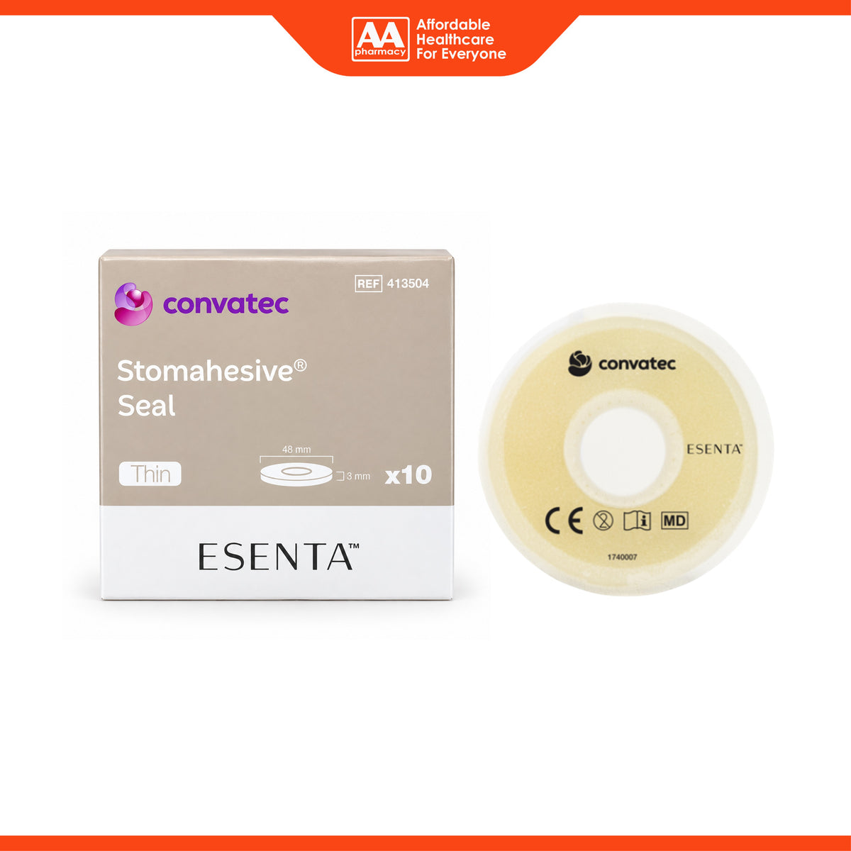 Convatec Esenta Stomahesive Seal - Thin, 48mm x 3mm, REF 413504 (10's)