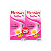 Flavettes Glow (Vitamin C 1000mg + L-Glutathione 50mg + Vitamin E 15IU) Effervescent Tablet (2 x 2 x 15's) - Orange Flavour