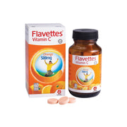 Flavettes Vitamin C 500mg Chewable Tablet (60's) - Orange Flavour
