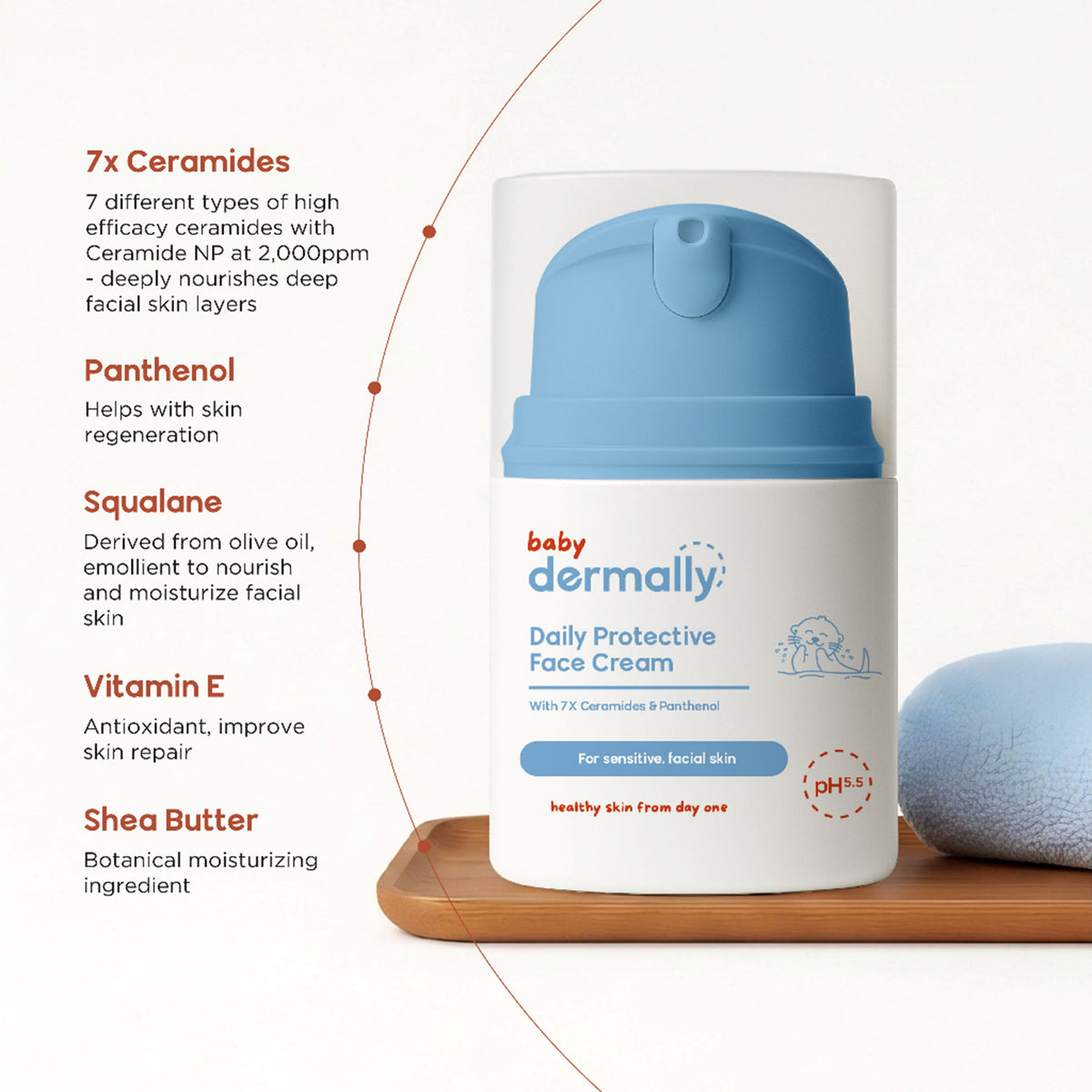 Baby Dermally Daily Protective Face Cream (30ml)