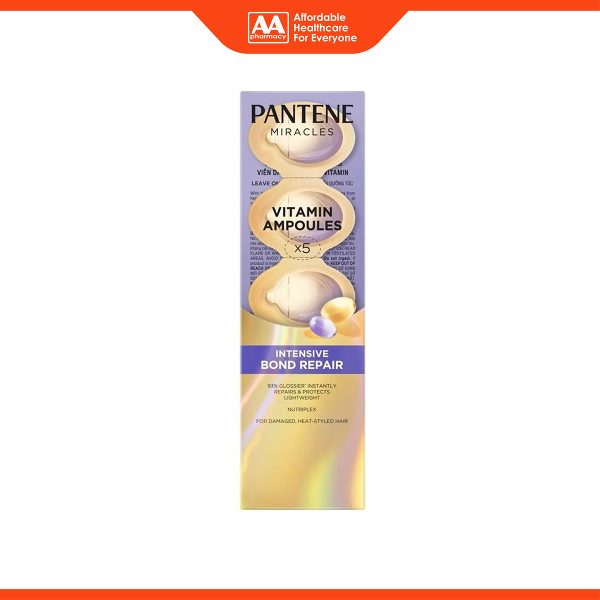 Pantene Miracles Vitamin Ampoule - Intensive Bond Repair (0.7ml x 5's)