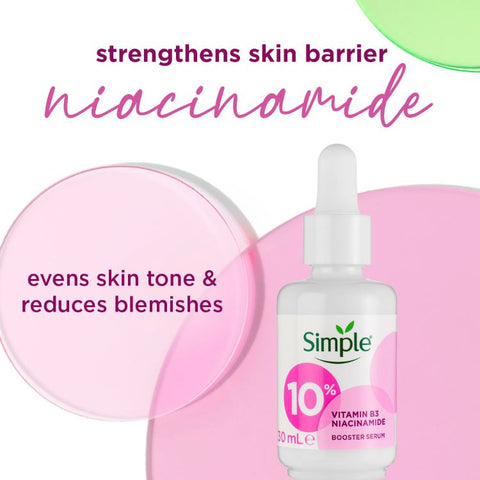 Simple 10% Vitamin B3 Niacinamide Booster Serum 30mL