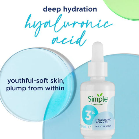 Simple 3% Hyaluronic Acid & B5 Booster Serum 30mL