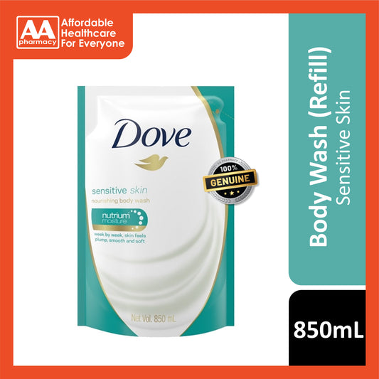 Dove Sensitive Skin Nourishing Body Wash (Refill) 850mL