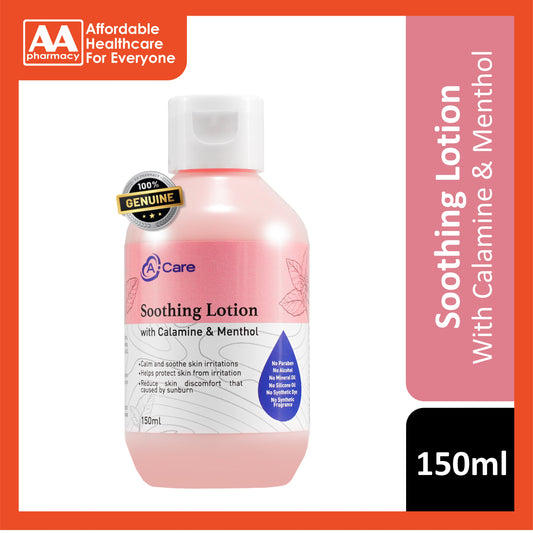 A-Care Soothing Lotion With Calamine & Menthol 150ml