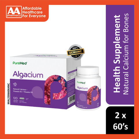 Puremed Algacium Capsules 2x60's