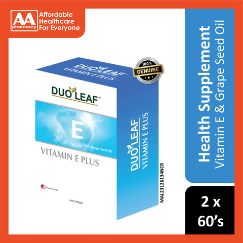 Duoleaf Vitamin E Plus Softgels 2x60's