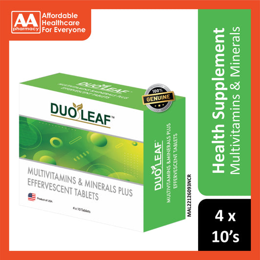 Duoleaf Multivitamins & Minerals Plus Effervescent Tablet 10'sx4
