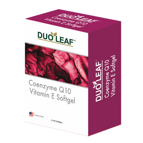 Duoleaf CoQ10 75mg Vitamin E Softgel 60's x2