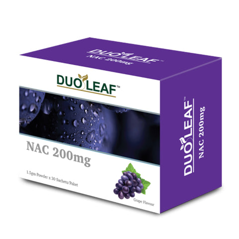 Duoleaf NAC 200mg 30's (Grape Flavour)