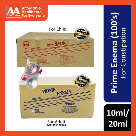 Prime Enema (10ml/20ml) - 100's