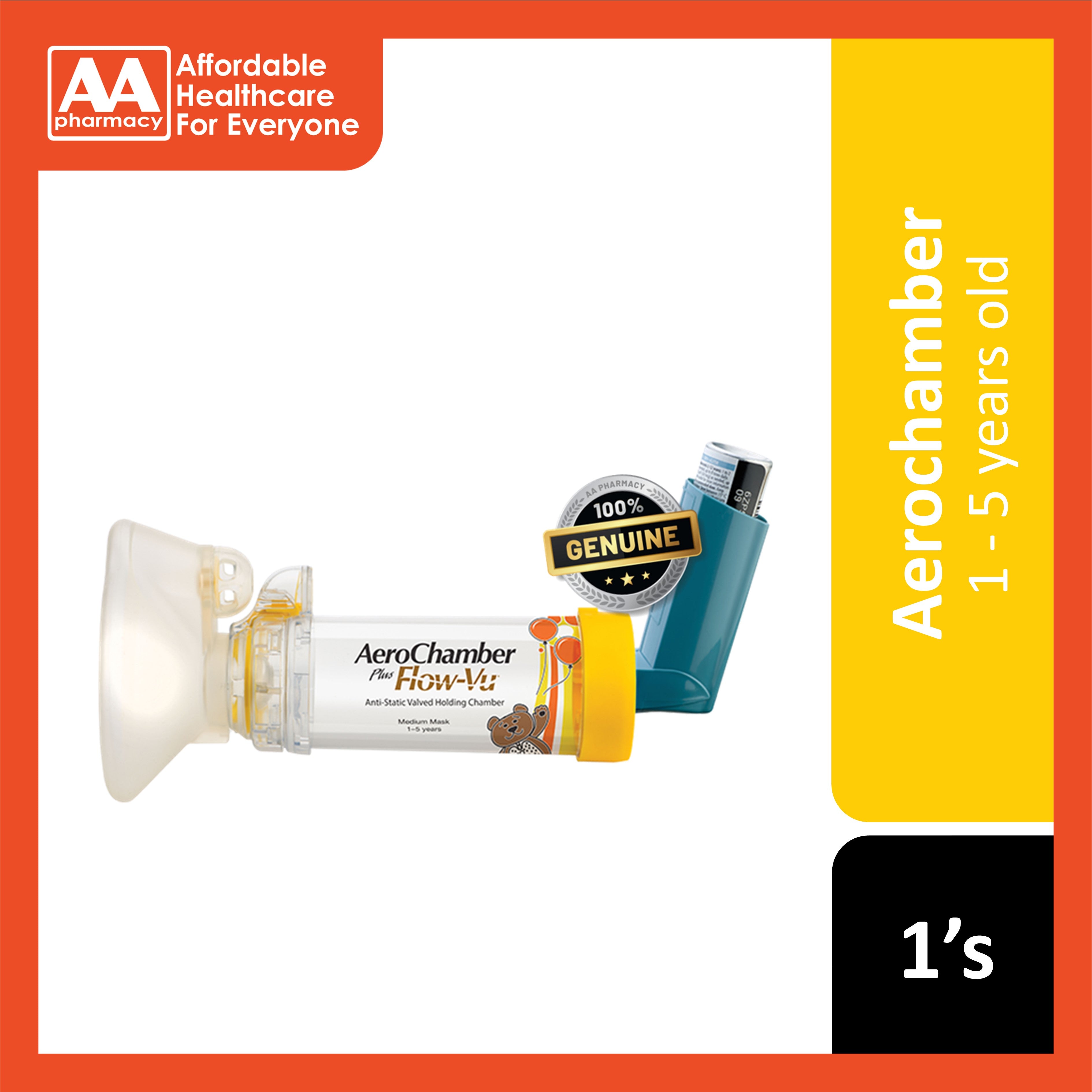 Aerochamber Plus with FlowVu (Infant/Children/Adult) AA Pharmacy