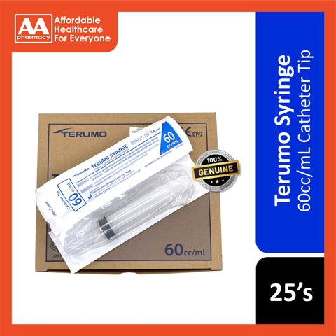 Terumo Syringe 60cc/mL 25's (Catheter Tip)