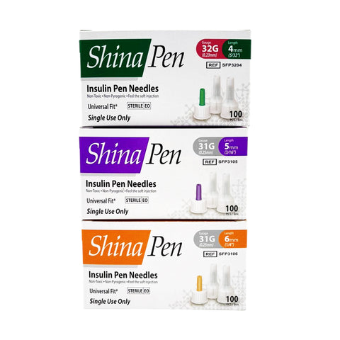 Shina Insulin Pen Needle 100's (4mm/5mm/6mm)