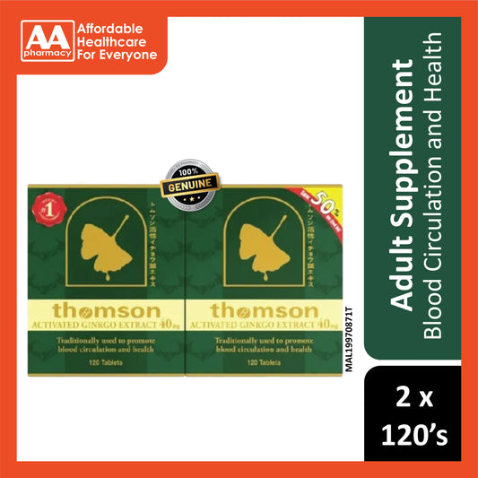 Thomson Activated Ginkgo Extract 40mg Tablet 2x120's