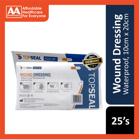 Waterproof Wound Dressing (10x20cm/10x25cm) - 25's