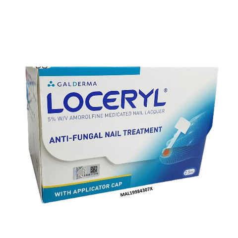 Loceryl Nail Lacquer 5 Solution 2.5mL - Fungal Nail Treatment (KKM Approved)