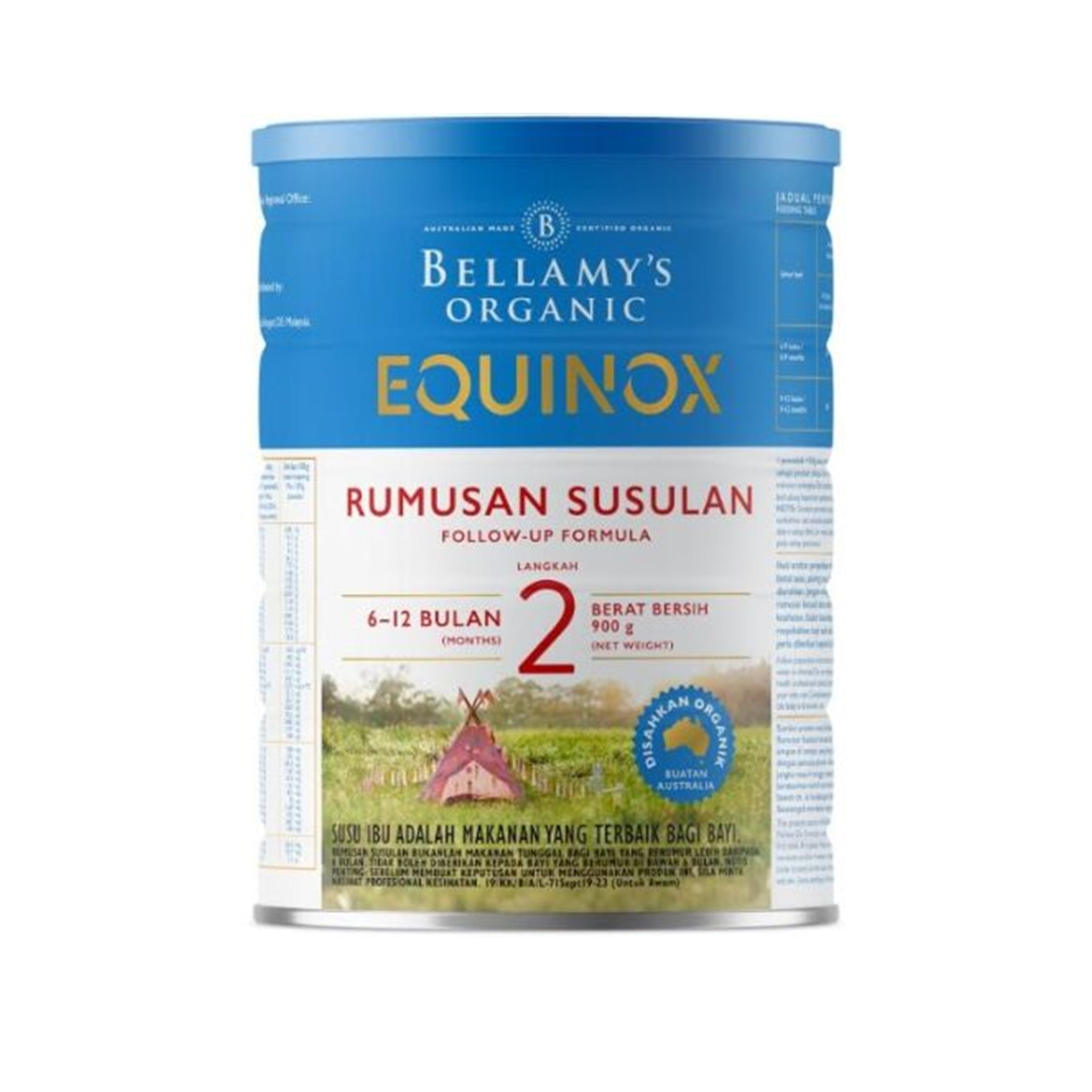 Bellamy's Organic Equinox Step 2 Follow On Formula 900g