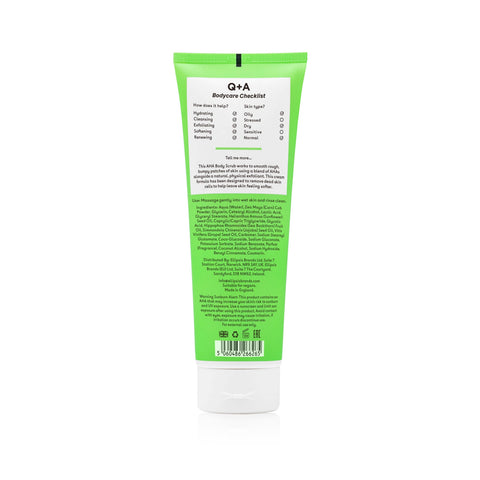 Q+A AHA Exfoliator Body Scrub 250mL