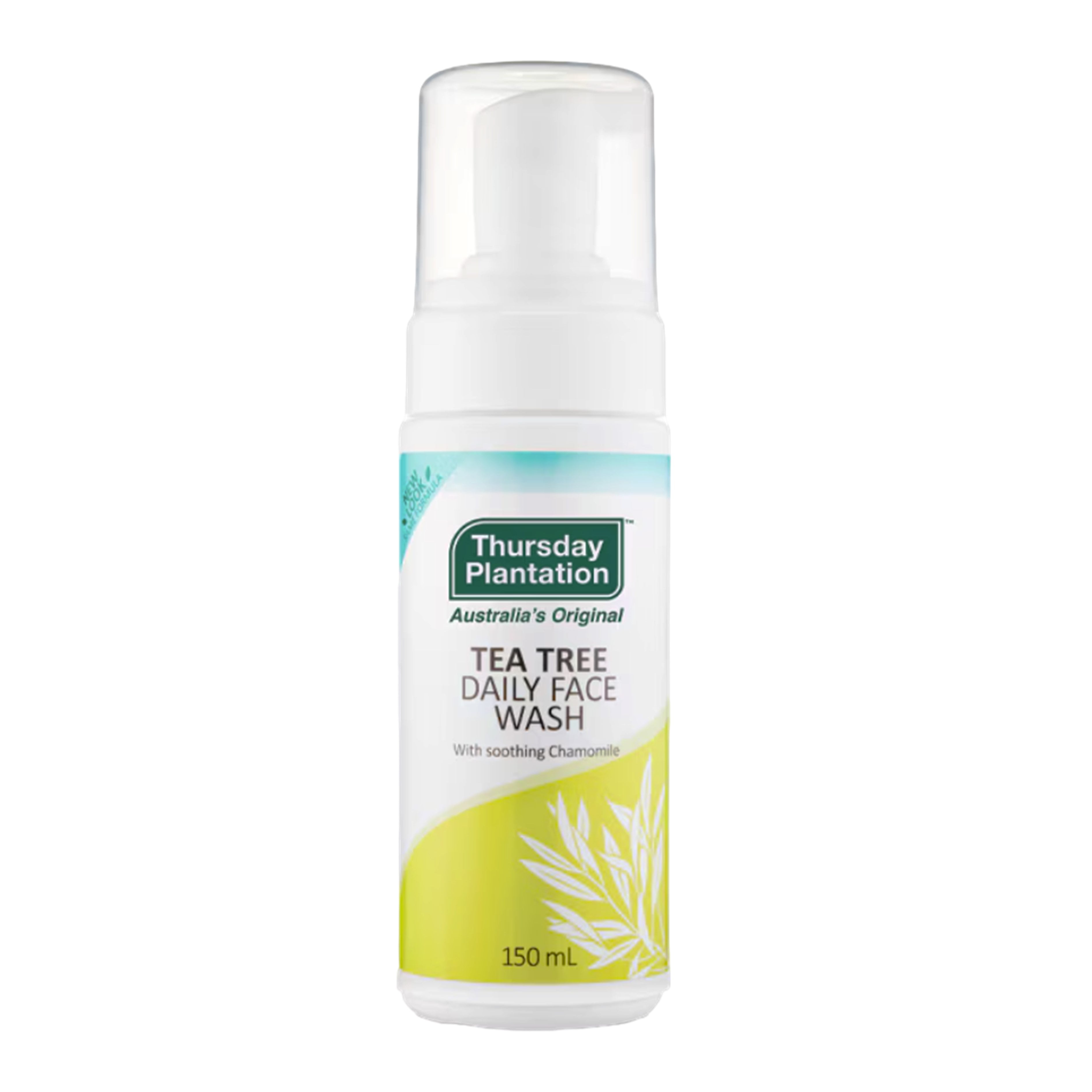 Thursday Plantation Tea Tree Daily Face Wash 150ml - With Soothing Chamomile