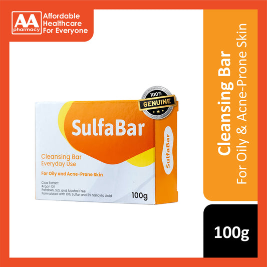 SulfaBar Emollient Cleansing Bar 100g