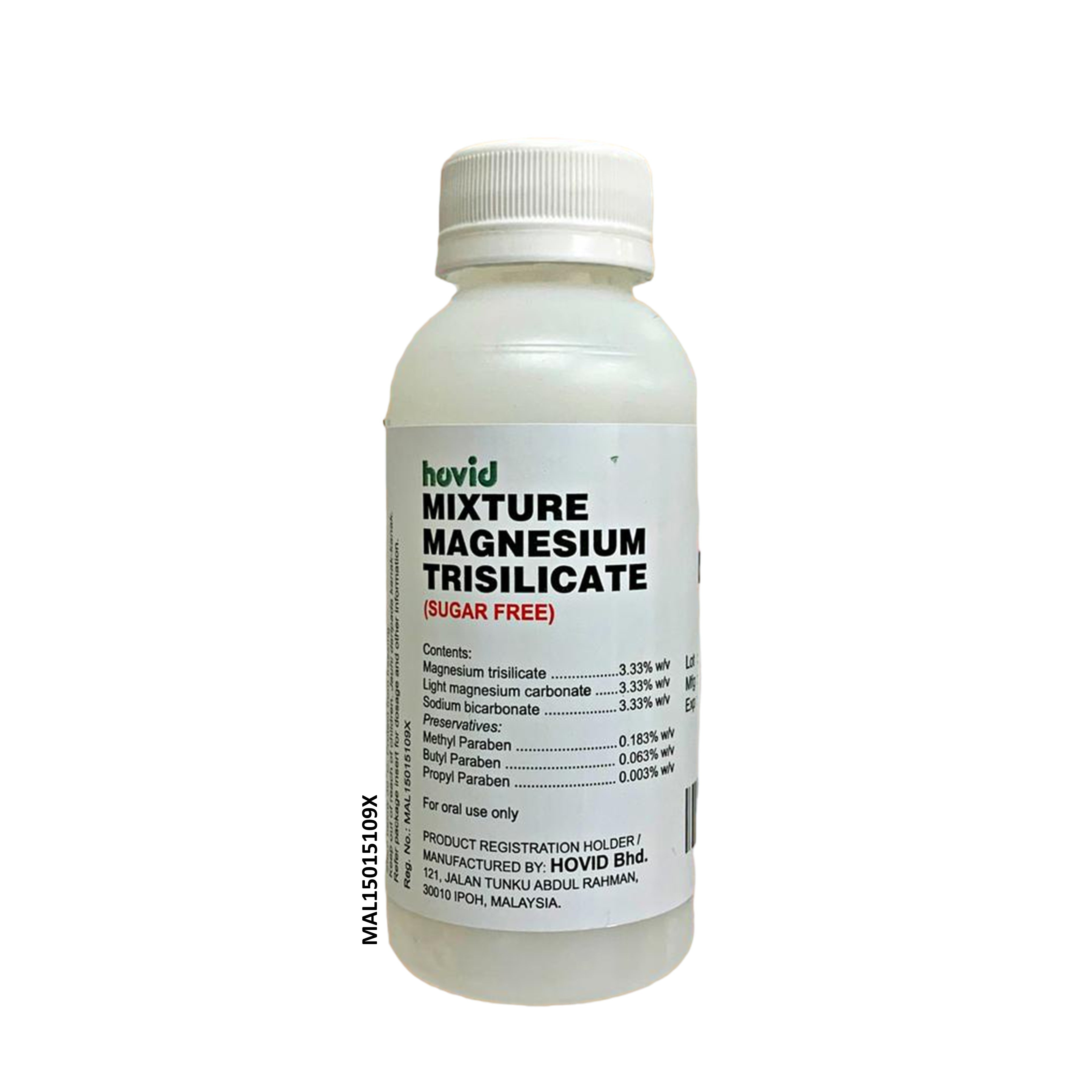 Hovid Mixture Magnesium Trisilicate (MMT Syrup) 120mL - For Indigestio ...