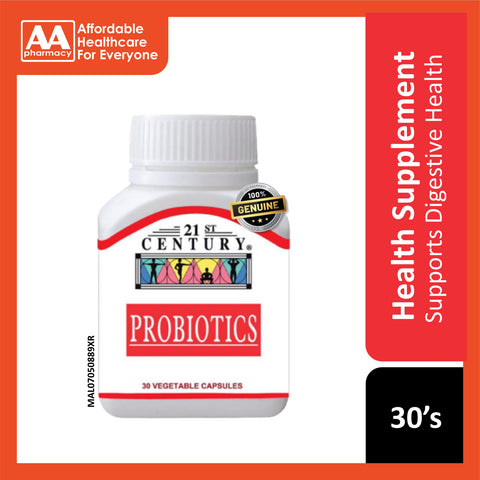 21st Century Probiotics Vegecapsules 30's