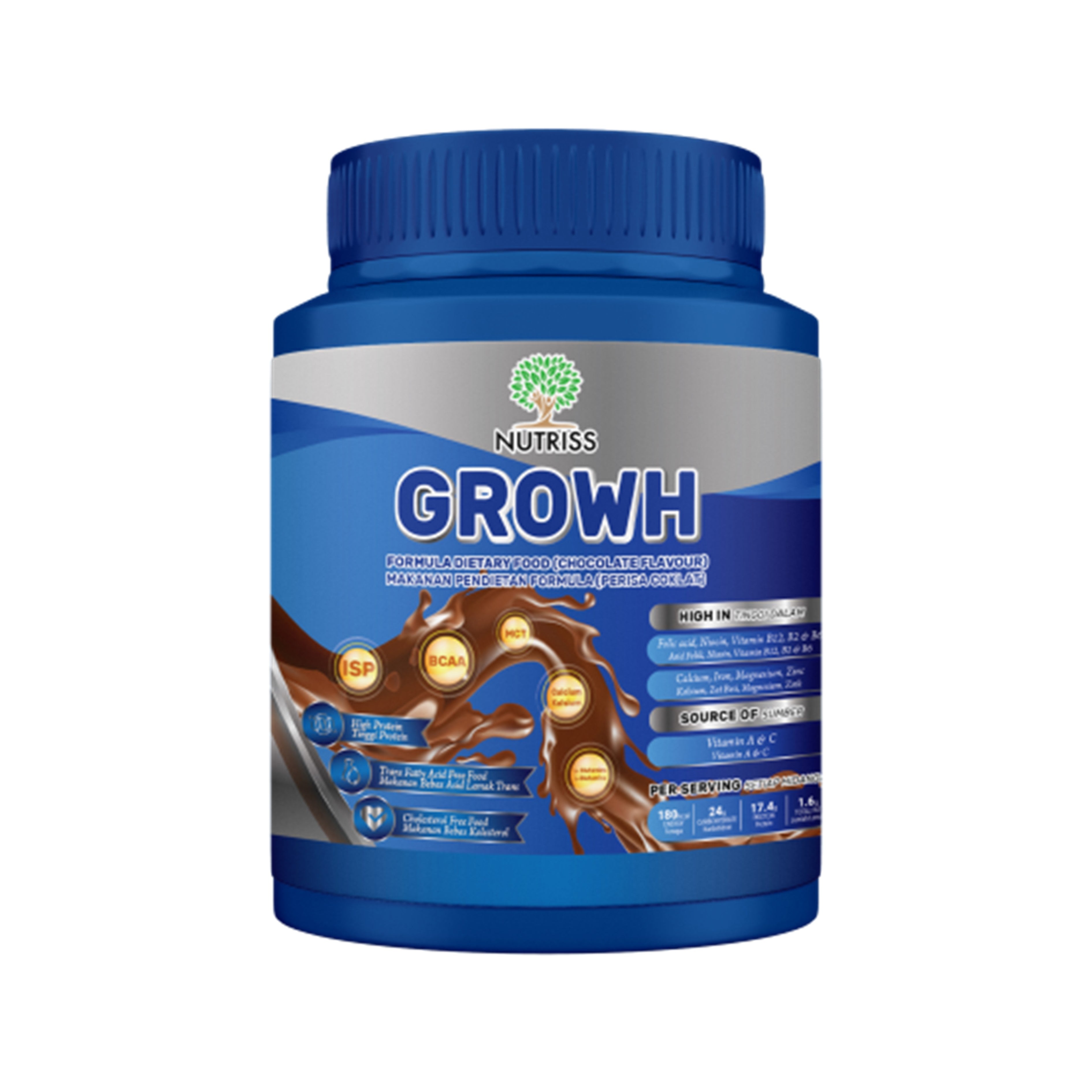 Nutriss Growh 850g (Chocolate Flavour)